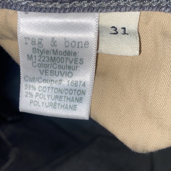 Rag & Bone Standard Issue Slim Fit Size 31 - Picture 6 of 8